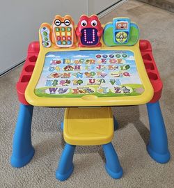 VTech Touch and Learn Activity Desk Deluxe - Perfect Condition - All Expansion Packs Included