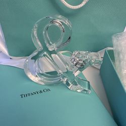 Tiffany & Co. Ampersand Crystal Glass Paperweight 