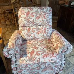 Floral Rollback Recliner 