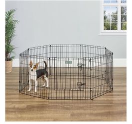 Dog Playpen Large Crate Fence 24 Inch 8 Panels Tall Pet Play Pen Exercise Cage