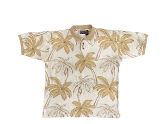 Vintage Ocean Pacific Sport Palm Tree Polo Shirt  OP 90s Size Large