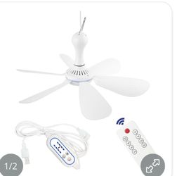 SCOOYEEES USB Powered Ceiling Fan With Remote