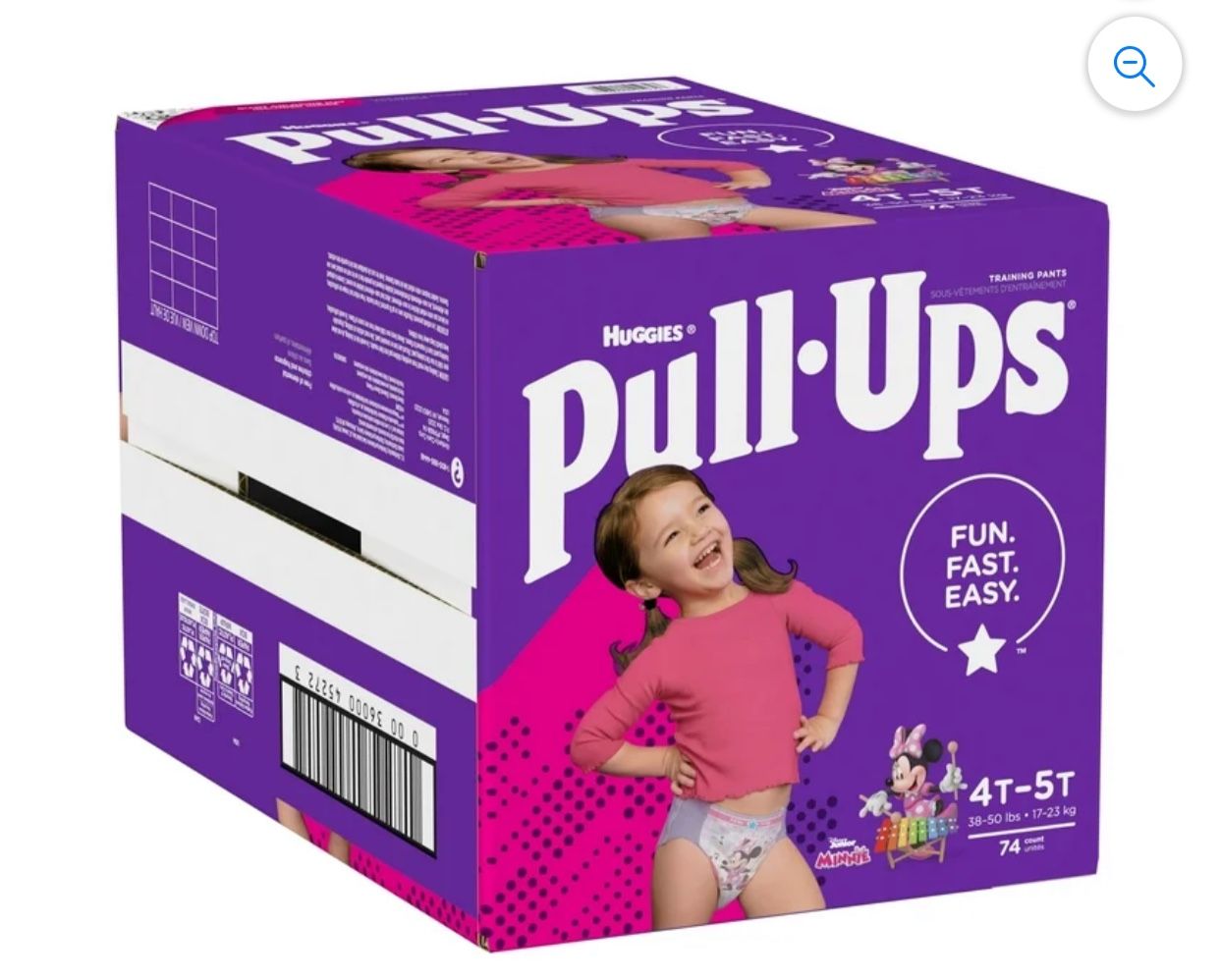 Huggies Girls Disney Pull-Ups 4T-5T  Qty 74
