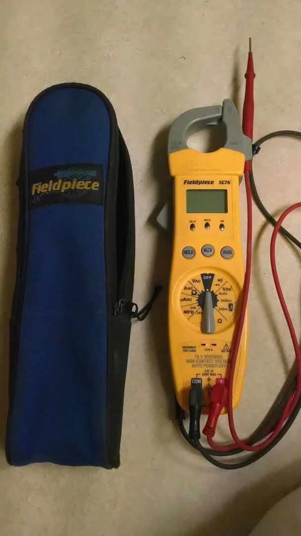 Fieldpiece SC76 HVAC R Clamp Meter with Temperature and Capacitance