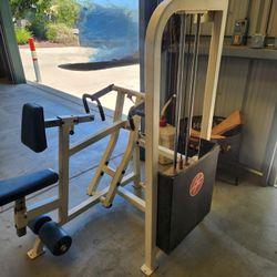 Life Fitness Adjustable Seated Row Cable Machine 