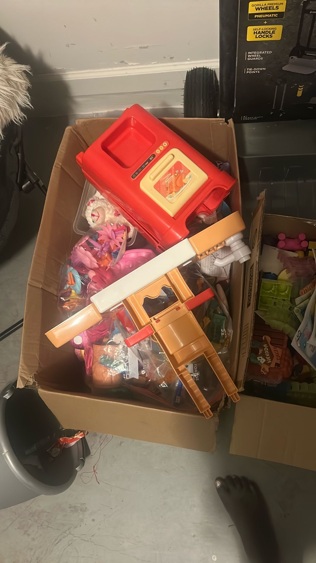 2 Box Of Random Toys And Books Must Be Gone Today