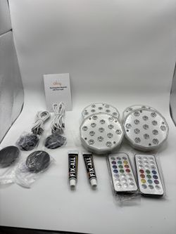 Ollny Rechargeable Magnetic LED Pool Light Set with Remote Controls