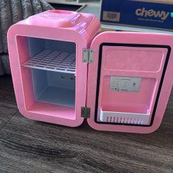 Pink Mini Fridge- Barely Used