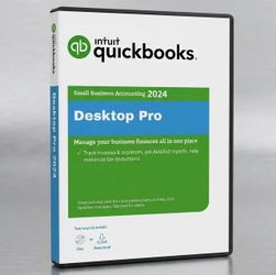 Intuit Quickbooks Desktop Pro 2024 DVD - Lifetime Key for Windows