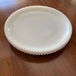 2 Hobnail Dessert Plates