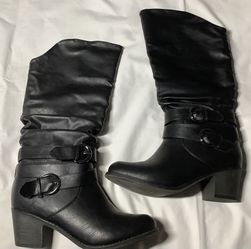 WOMENS BLACK BOOTS SIZE 8 1/2