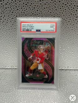 2024 Select Brock Purdy Pink Glitter PSA 9