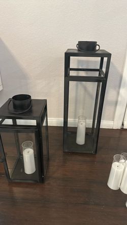 Candle holders and candles