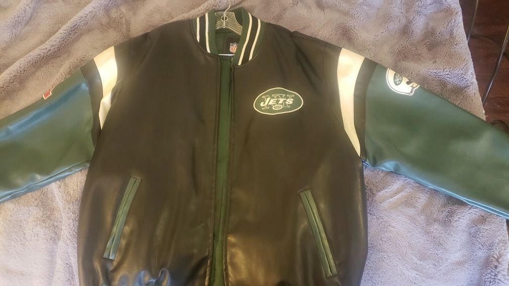NY JETS Bomber Jacket 90's Era XXL