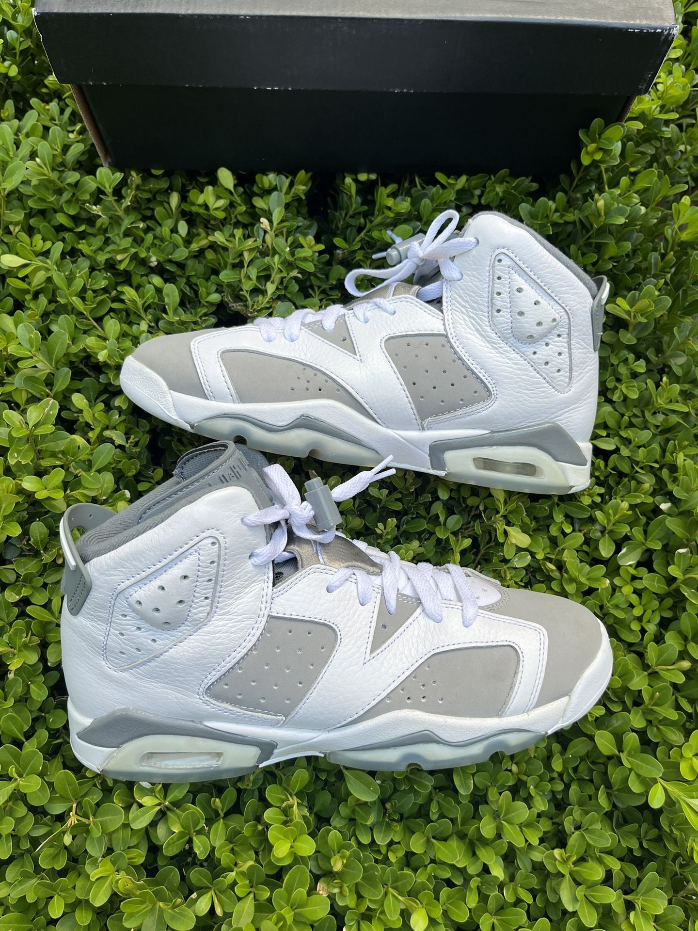 Size 7y 8.5w - Jordan 6 Retro Low Cool Grey