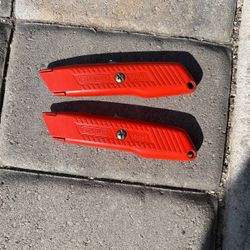 2-Stanley 10-189 Self Retracting Box Cutters 