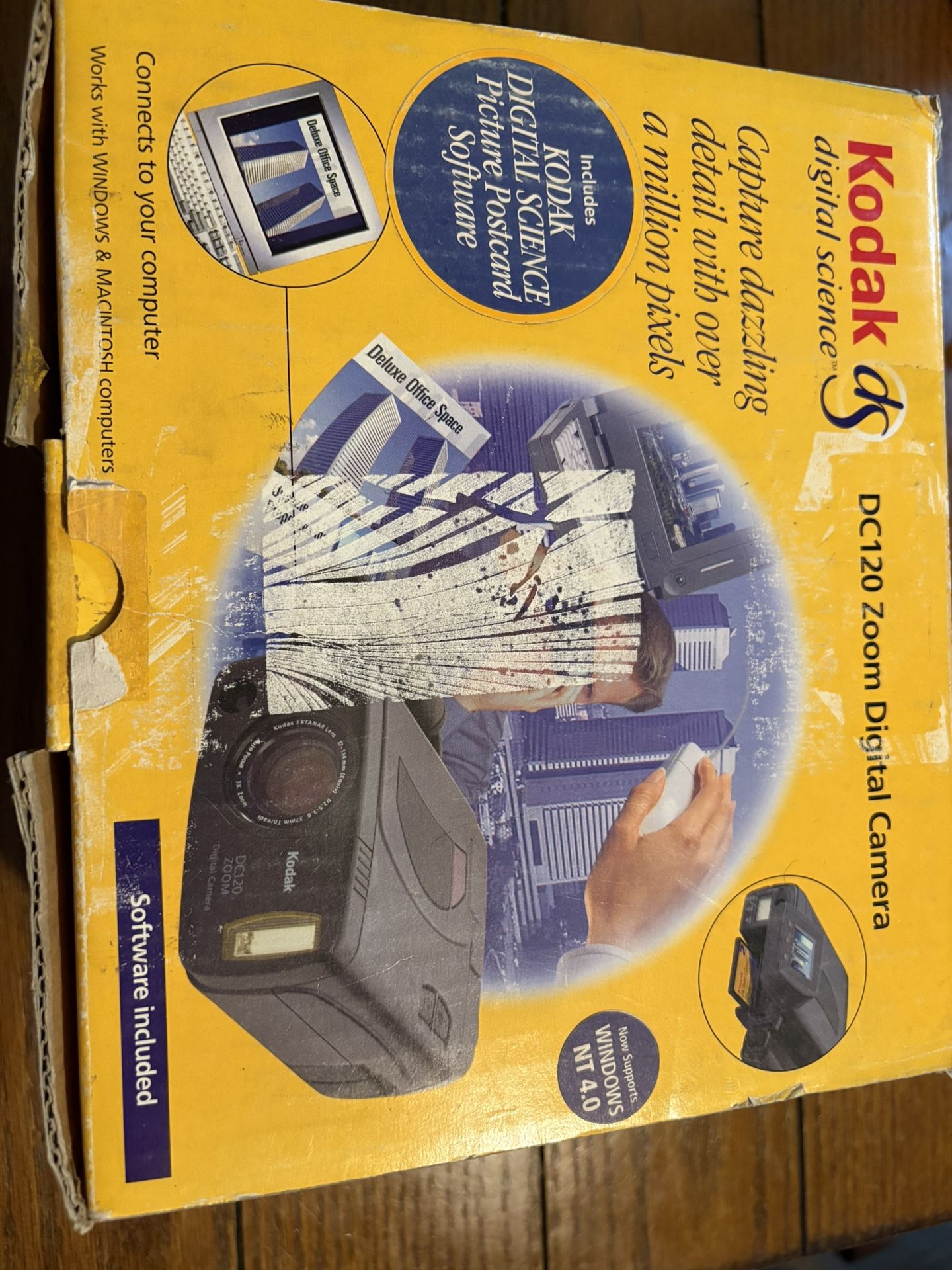 Vintage 1997 Kodak Digital Science DC120 Zoom Digital Camera – Complete Box Set – Tested – Works!