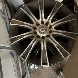 Universal Rims, Black And Gray Fits Dodge Adventures 18 Inches Size Of The