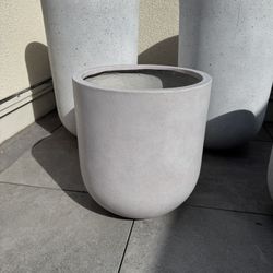 West Elm Radius Ficonstone Indoor/Outdoor Planters