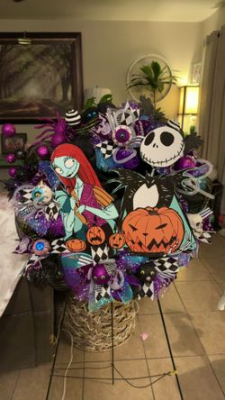 Jack Skellington And Sally Wreath