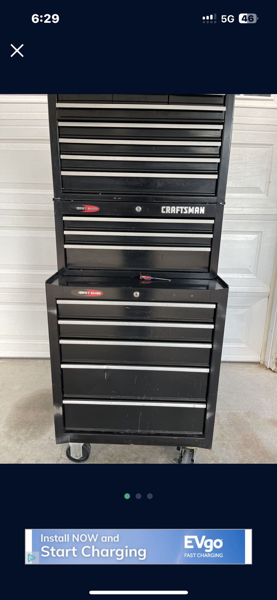 Craftsman tool box 3 tier