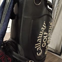 Vintage Callaway Big Bertha Leather Golf Bag 
