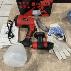 Paint Sprayer 1000W High Power Electric Spray Paint Gun with Adjustable Spray Width Knob 4 Nozzles and 3 Patterns Easy to Clean for Furniture Home Int