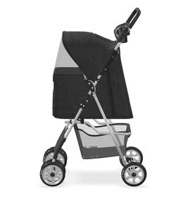 ✅NEW BLACK 4-WHEELS STROLLER