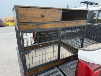 Dog Crate w/ Cabinet
