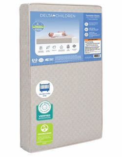 Delta Children Twinkle Stars 4" Mini Crib Mattress, Firm