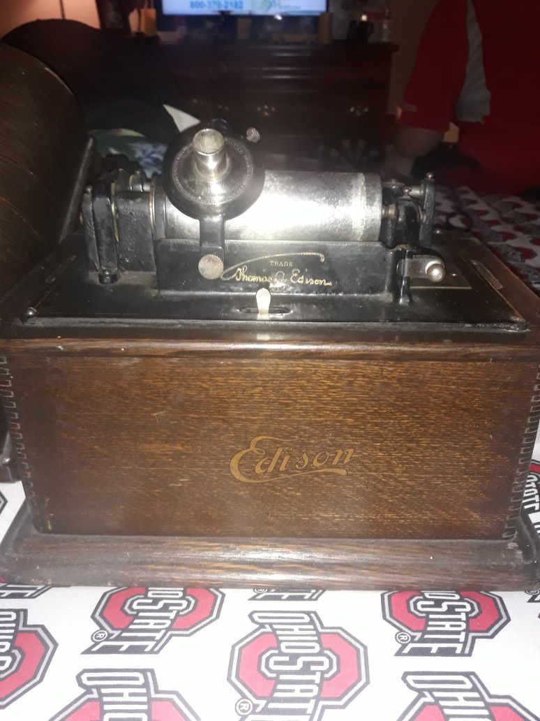 1896 Original Edison Phonograph With Everything To Play It Original Music With It