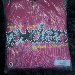 PINK SPIDER HOODIE 