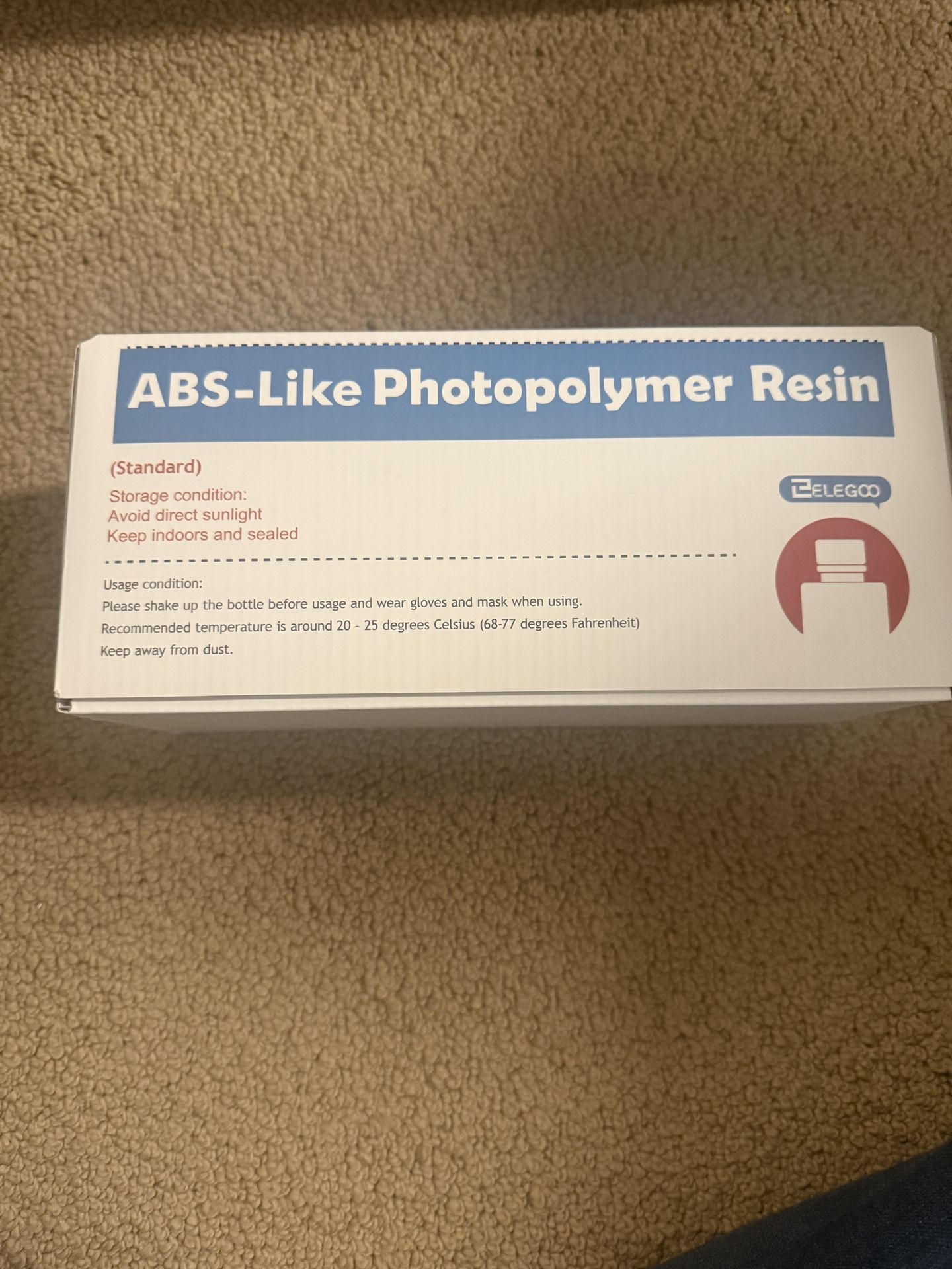 ABS Like Photopolymer Resin Red 5 Boxes