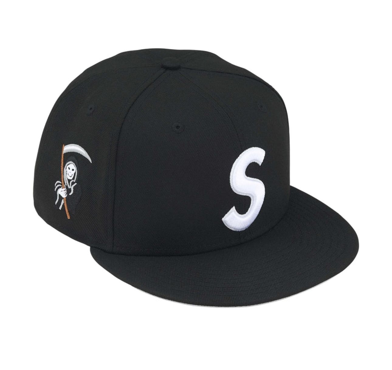 Supreme "S" Logo Grim Reaper Hat Size 7 1/2