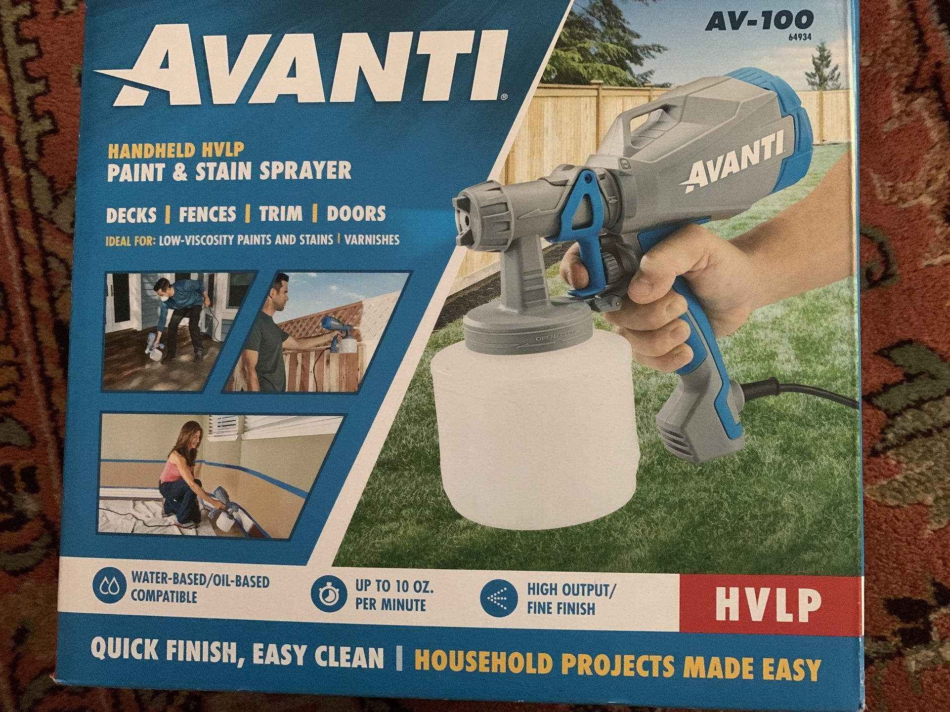 Electric Paint And Stain Sprayer Avanti AV100 