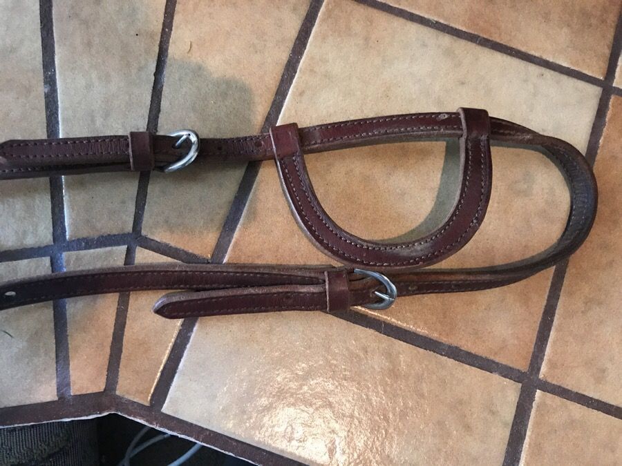 Leather one ear headstall