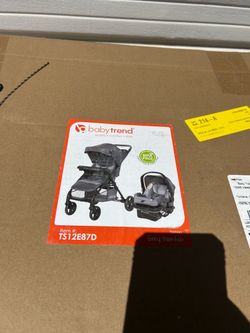 Baby trend stroller and cart seat grey