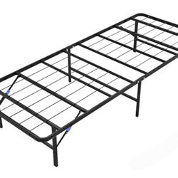 Black Steel Frame TWIN FOLDABLE platform bed - 2 available