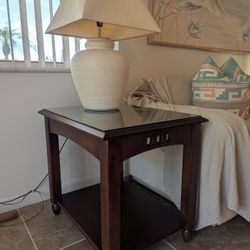 Ethan Allen American Dimensions end table (walnut)