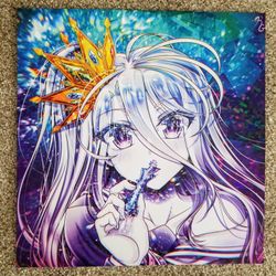 No Game No Life - Shiro Anime Holographic Poster Print Artwork 