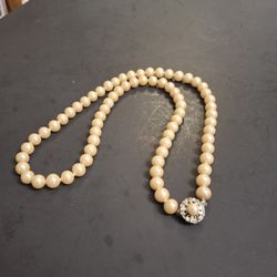 Vintage Real Pearl 23" Necklace- Was Looked At By A Jewelry Store And Deemed Real, An Elegant Classic