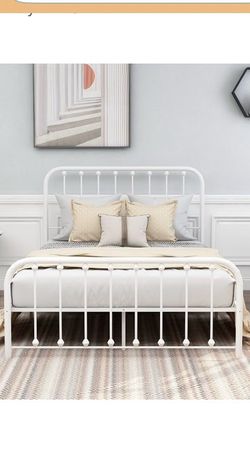 Full-Size Metal Bed