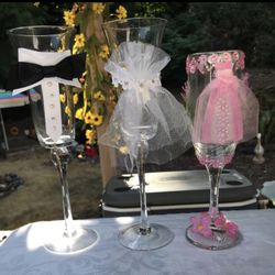 Wedding Champagne toast glasses