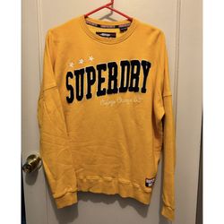 Superdry Women Sweatshirt Causal Yellow size 6 