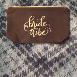 Bride Tribe Black Makeup Bag
