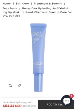 Honey Dew Hydrating and Exfoliating Lip Mask 0.5oz, $35