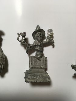 Vintage Sunglo Pewter fantasy Figurines 3