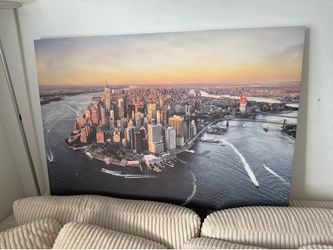 Large NYC Skyline Canvas – 47” x 32”