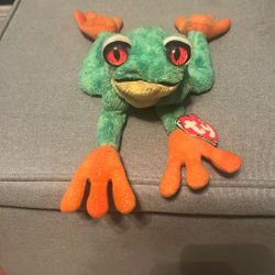 Beanie Babies Forrest Frog Panama 2002