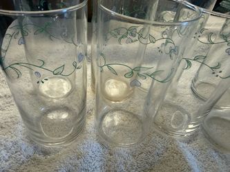 Corelle Coordinates Country Cottage 14 oz Glass Tumblers - Set of 8